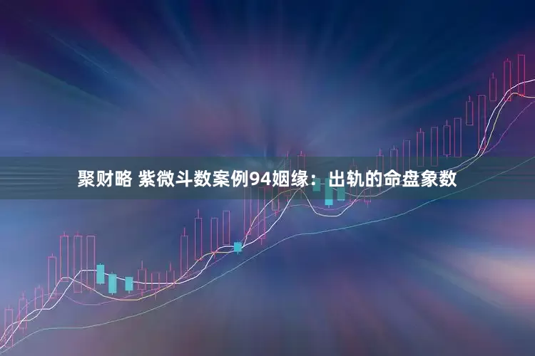 聚财略 紫微斗数案例94姻缘：出轨的命盘象数